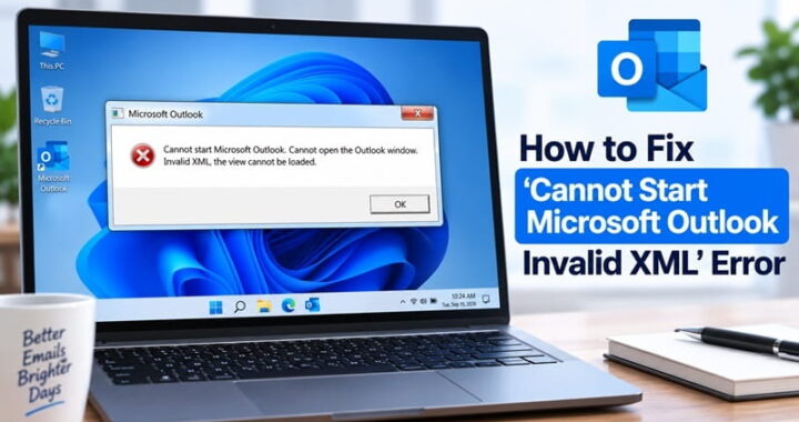 How to Fix ‘Cannot Start Microsoft Outlook Invalid XML’ Error